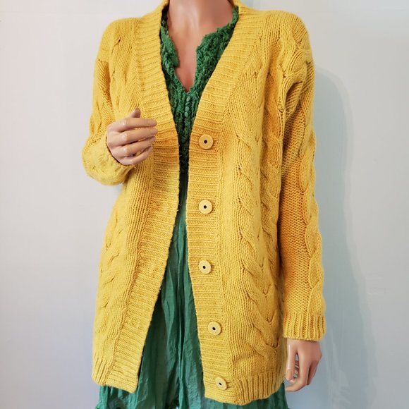 NWT Sundance French Braid Cardigan. 40% Wool. Size S. - Picture 12 of 15